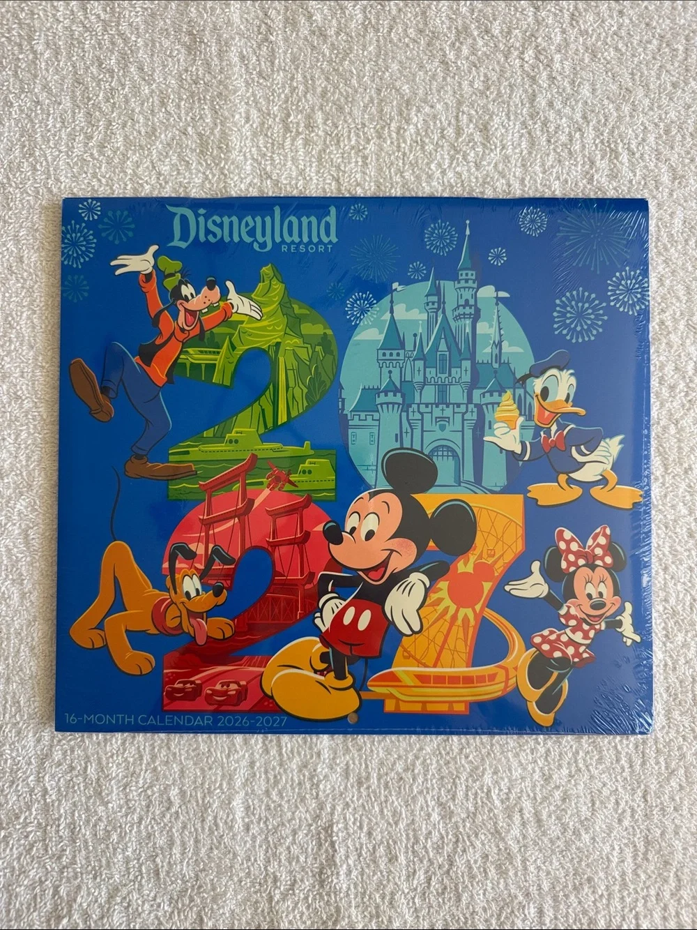 Disney Disneyland Resort 2026-2027 Calendar - Blue with Classic Characters